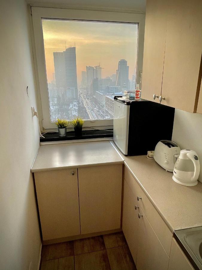 Super Apartament Blue Scisle Centrum Dwie Linie Metra Netflix Wifi 300 Mbs Panorama Miasta Warschau Buitenkant foto