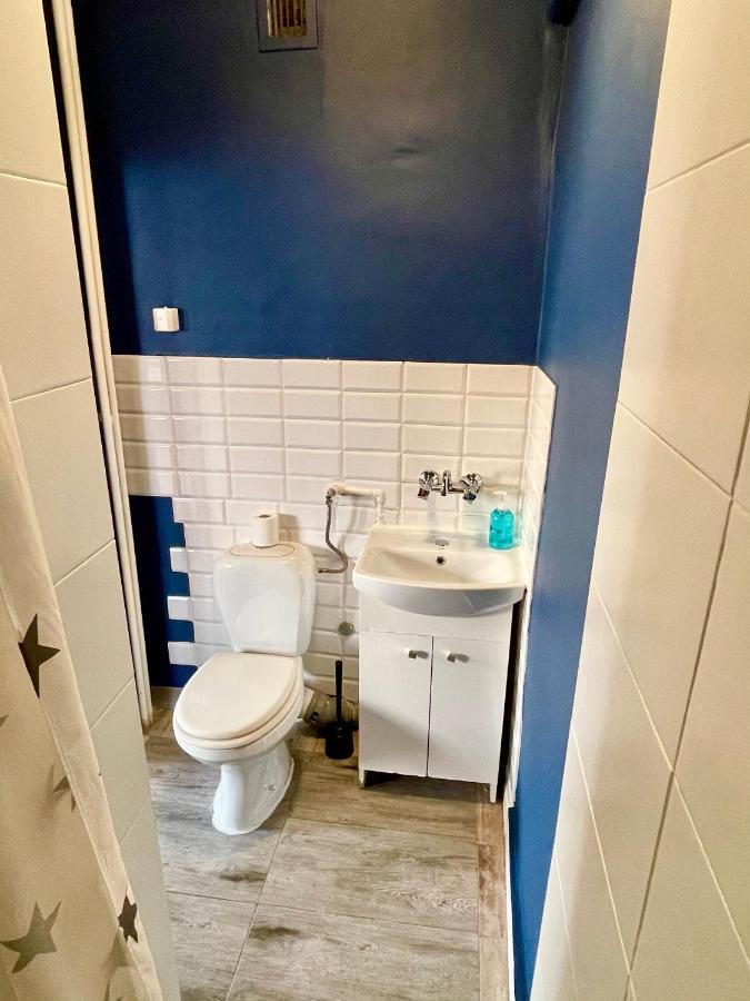 Super Apartament Blue Scisle Centrum Dwie Linie Metra Netflix Wifi 300 Mbs Panorama Miasta Warschau Buitenkant foto