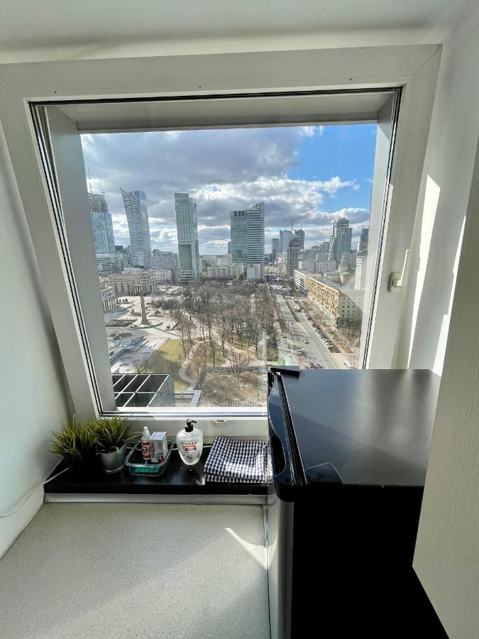 Super Apartament Blue Scisle Centrum Dwie Linie Metra Netflix Wifi 300 Mbs Panorama Miasta Warschau Buitenkant foto